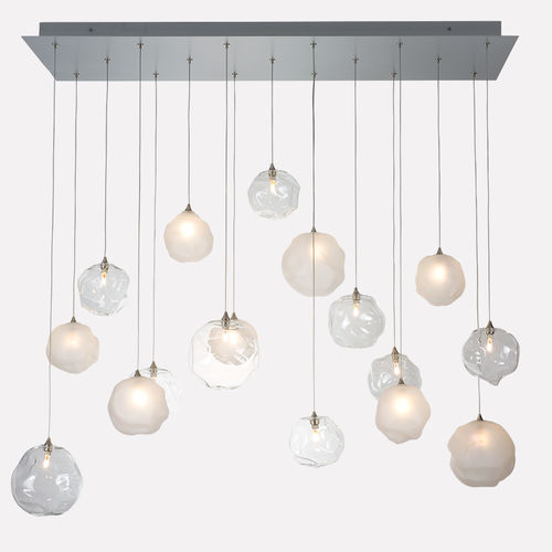 Moderner Kronleuchter - BREATH: NIMBUS - Shakuff - exotic glass lighting & decor - geblasenes Glas / für Gewerbegebrauch / mit Kugeln