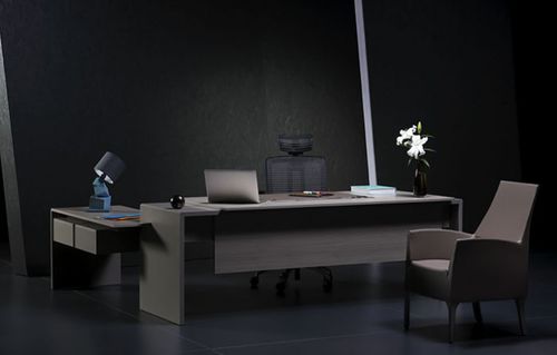 Chefschreibtisch - PURE - Burotime Office Furniture - modern / Holz / mit Stauraum