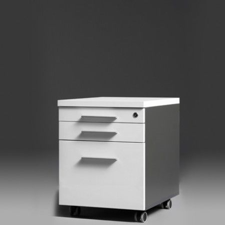 Holz-Schreibtischcontainer - Burotime Office Furniture - Laminat / mit 3 Schubladen / auf Rollen