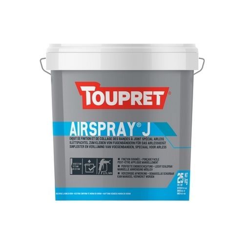 Putz zur Endbearbeitung - AIRSPRAY® J - TOUPRET - für Verfugung / für den Innenraum / für Gips