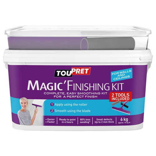 Glättputz - MAGIC'FINISHING KIT - TOUPRET - zur Endbearbeitung / für den Innenraum / für Gips