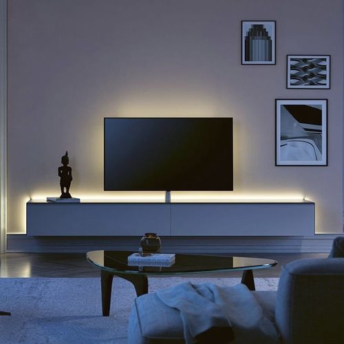 Modernes Fernsehmöbel - SCALA - Spectral Audio Möbel GmbH - mit integrierter Beleuchtung / mit integrierter iPhone/iPod®-Dockingstation / Holz