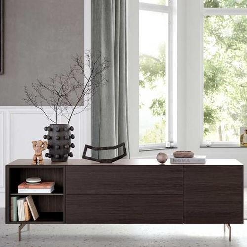 Modernes Sideboard - side - Spectral Audio Möbel GmbH - Holz / Keramik / mit Regal