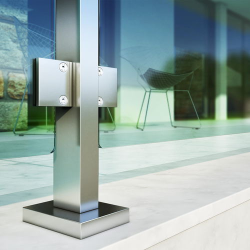 Befestigungssystem / anodisiertes Aluminium - MS-6030 - Panidis SA - für Balkon