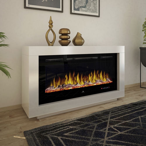 Elektrokamin - NOBLE FLAME OHIO  - muenkel design - bodenstehend / Einseitig / geschlossene Feuerstelle