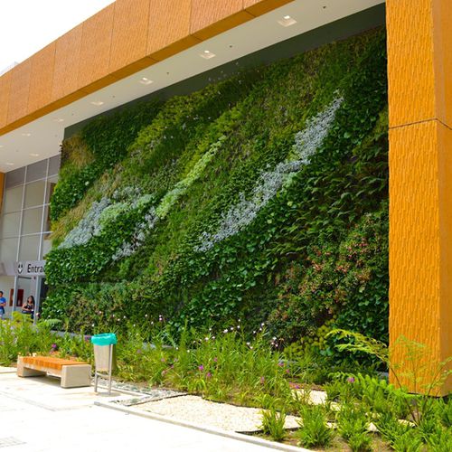 Wandbegrünung / lebende Pflanzen - ARMENIA SHOPPING CENTER - Paisajismo Urbano - modulare Platte / natürlich / für Garten