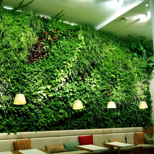 Wandbegrünung / lebende Pflanzen - RESTAURANT IN MADRID - Paisajismo Urbano - modulare Platte / natürlich / Flechte
