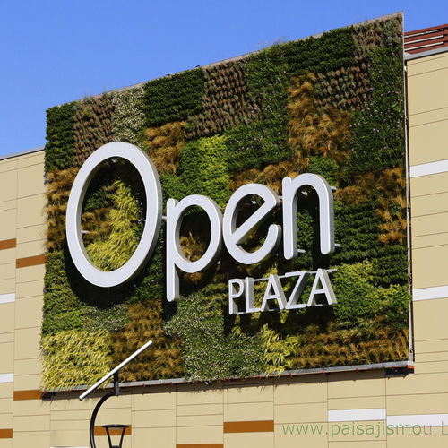 Wandbegrünung / lebende Pflanzen - SHOPPING CENTER OF QUITO - Paisajismo Urbano - modulare Platte / natürlich / für Außenbereich