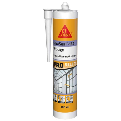 Dichtungsmasse für Glas - SikaSeal®-162 - Sika France SAS - elastisch / auf Silikonharzbasis / zur Abdichtung