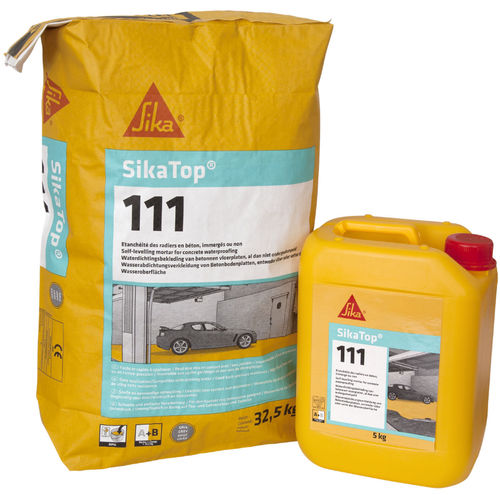 Selbstnivellierender Mörtel - SikaTop®-111 - Sika France SAS - wasserdicht / für Beton / für Feuchträume