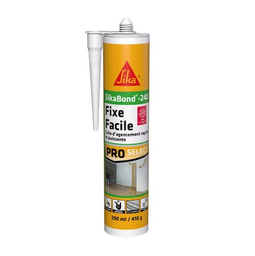 Elastische Dichtungsmasse - SikaBond®-240 - Sika France SAS - auf Polyurethan-Basis / Befestigung / Mörtel