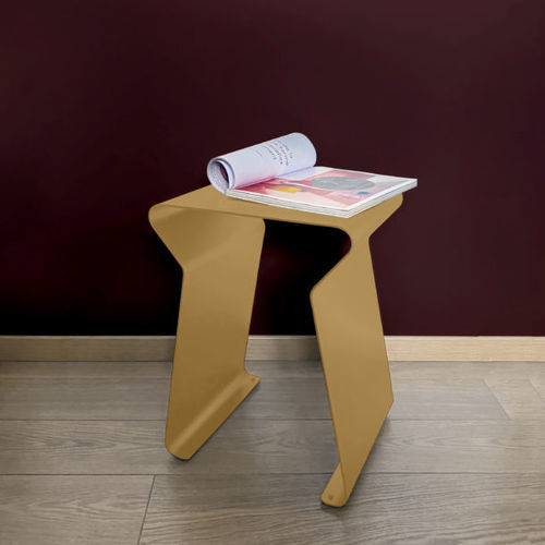 Moderner Hocker - Fun  - Matière Grise - Stahl / Gestell aus Stahl / mit Kufengestell
