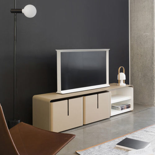 Modernes Fernsehmöbel - Barber - Matière Grise - lowboard / mit Schubladen / mit Rollen