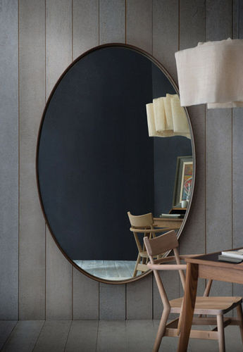 Wandmontierter Spiegel - IONA GRAND  - PINCH - modern / oval / Holz