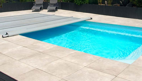 Poolabdeckung Stoff / Luftblasen - EVOLE - Walter Piscine - Sicherheit / anodisiertes Aluminium / für Gartenteich