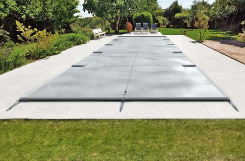 Poolabdeckung Stoff / Stab - NOVAROLL - Walter Piscine - Sicherheit / anodisiertes Aluminium / für Gartenteich