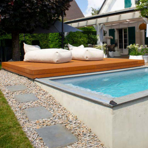 Automatische Schwimmbeckenabdeckung mobile Terrasse - ORIGIN - Walter Piscine - Sicherheit / Aluminium