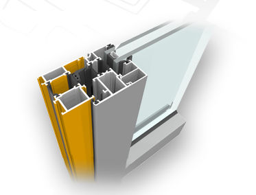 Aluminium-Fensterprofil - AT 720 - AKOTHERM - wärmeisoliert