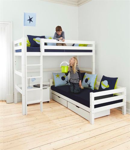 Eck-Etagen-Bett - PREMIUM ANGLE - Hoppekids - Einpersonen / modern / für Kinder