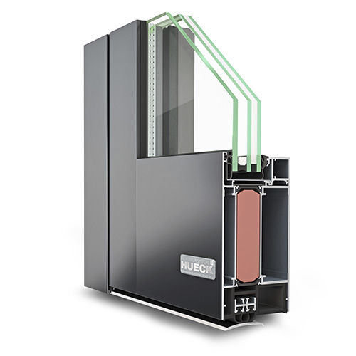 Aluminium-Türprofil - LAVA 77-30-CE - Hueck System GmbH & Co. KG - wärmeisoliert / Brandschutz