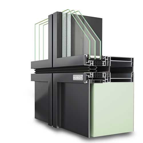 Glasfassadensystem - TRIGON UNIT L - Hueck System GmbH & Co. KG - Aluminium