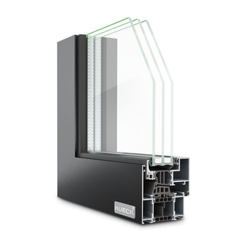 Aluminium-Fensterprofil - LAMBDA WS 075 IS - Hueck System GmbH & Co. KG - wärmeisoliert / einbruchsicher / windfest