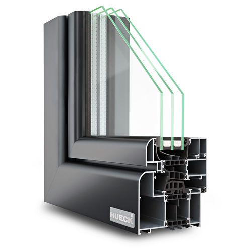 Aluminium-Fensterprofil - LAMBDA WS 075 CD-RD  - Hueck System GmbH & Co. KG - wärmeisoliert / einbruchsicher / windfest