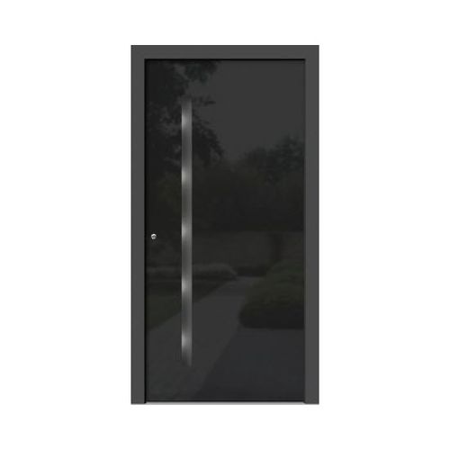 Eingangstür - VETRO : HA301 - M SORA - Holz / Aluminium / einflügelig