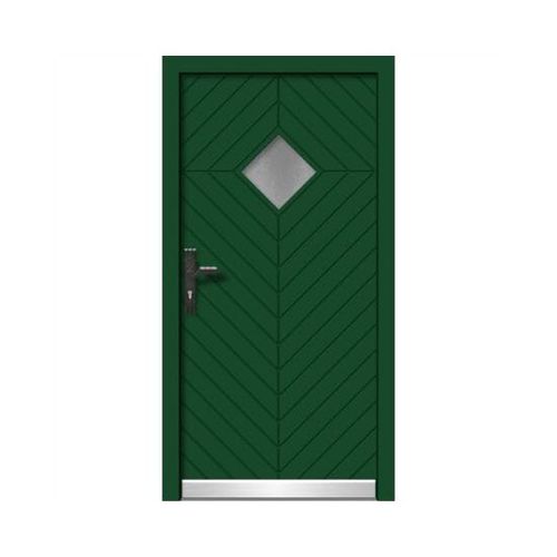Eingangstür - CLASSIC : HA509 - M SORA - Holz / Aluminium / einflügelig