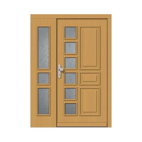 Eingangstür - CLASSIC : 535+ST - M SORA - Holz / einflügelig / halbverglast