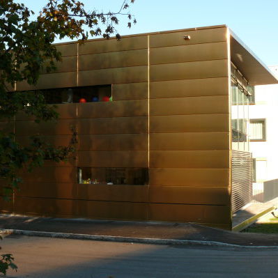 Paneel-Fassadenverkleidung - SH-ALTENMARKT, AUSTRIA - Design Factory cmb - Edelstahl / glatt / gold