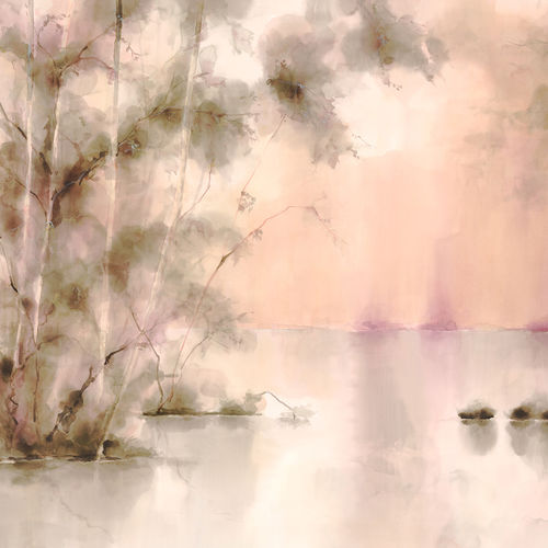 Klassische Tapete - LETHARGY - BuenaVentura - Baumwolle / Naturmotiv / handgemalt