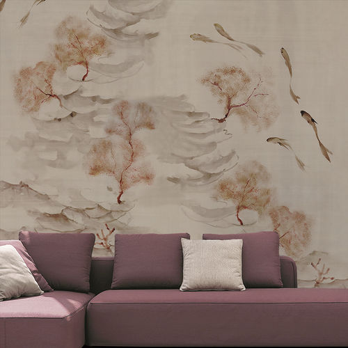 Tapete / originelles Design - REEF - BuenaVentura - Baumwolle / Naturmotiv / chinesisches Motiv