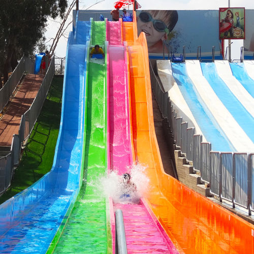 Gerade Wasserrutsche - MAT-RACER - Van Egdom - für Aquapark