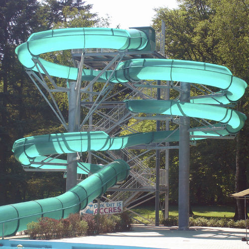 Drehende Rutsche - VE 700 - Van Egdom - für Aquapark / rohrförmig