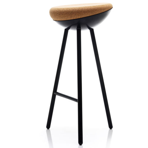 Moderner Barhocker - BOET - mitab - Holz / Gestell aus Metall