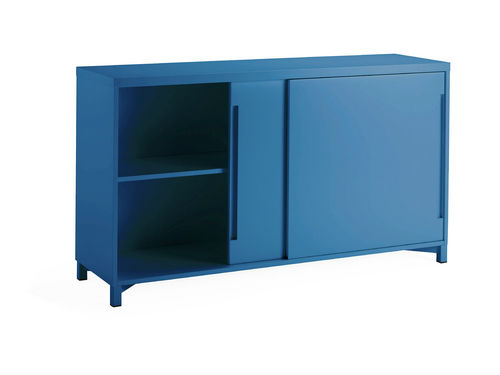 Niedriger Aktenschrank - SHADOW - mitab - Laminat / mit Schiebetür / modern