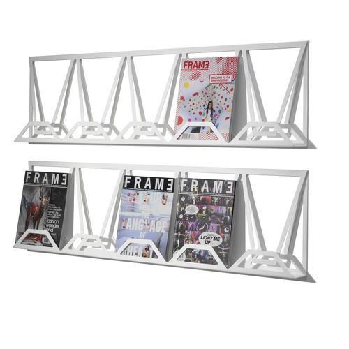 Moderner Zeitschriftenständer - XHIBIT  - mitab - für Dienstleistungsbereich / Metall