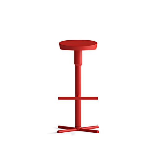 Moderner Barhocker - NUDO - mitab - Holz / drehbar