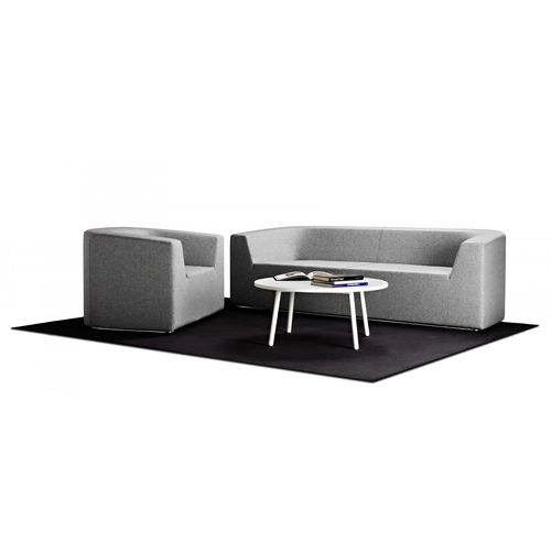 Modernes Sofa - CASLON - mitab - Stoff / grau / Zweisitzer