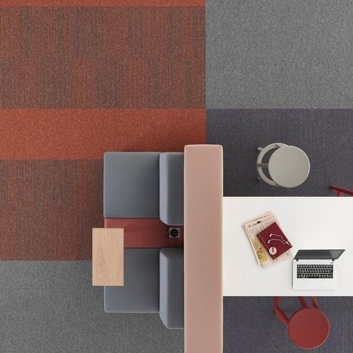 Teppichfliese - ESSENCE STRIPE - DESSO OFFICE - Tuft / Schlingen / Synthetik