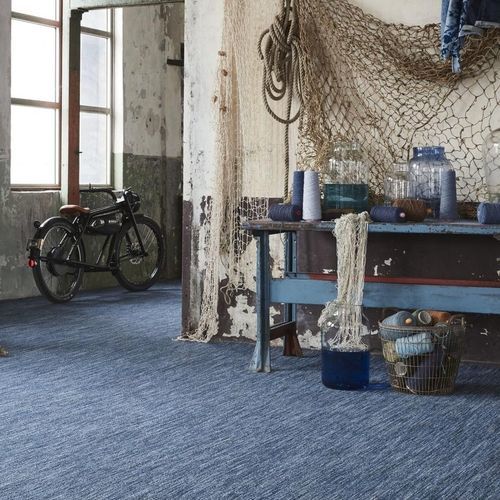 Tuft-Teppichboden - DENIM  - DESSO OFFICE - Synthetik / für Dienstleistungsbereich / schillerndes Motiv