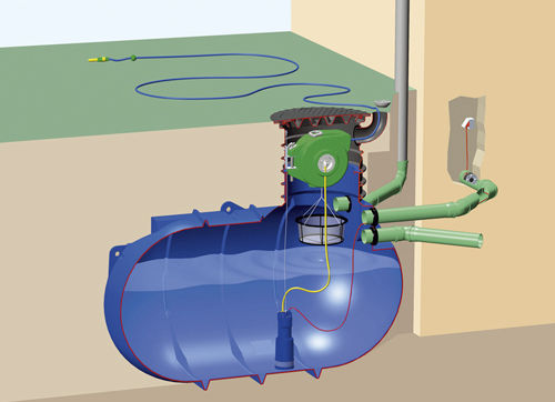 Regenwassernutzungsanlage für Garten - BLUELINE II AUTOREEL  - Premier Tech