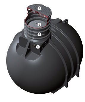 Wasserspeichertank - 1500l - 10 000l - Premier Tech - Kunststoff