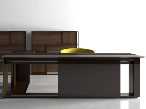 Chefschreibtisch - EXCLUSIVE - JMM - modern / Holz / Aluminium