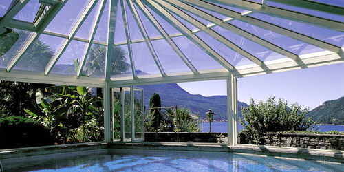 Metall-Veranda - HAWAII 60 - SunParadise - Glas / für Pool