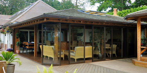 Schiebe-Stapel-Terrassentür - MONOSLIDE 60 - SunParadise - Aluminium / mit Doppelverglasung / mit Wärmedämmung
