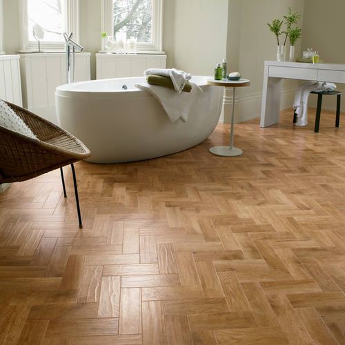 Vinyl-Bodenbelag - ART SELECT : BLOND OAK PARQUET - Designflooring - für den Innenraum / Industrie / für Büro
