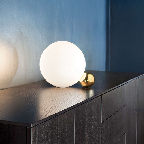 Tischlampe - COPYCAT - FLOS - Aluminium / geblasenes Glas / modern
