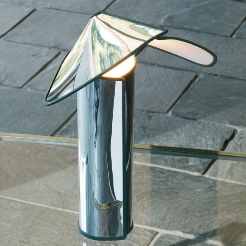 Tischlampe - CHIARA  - FLOS - Aluminium / Edelstahl / extrudiertes Aluminium
